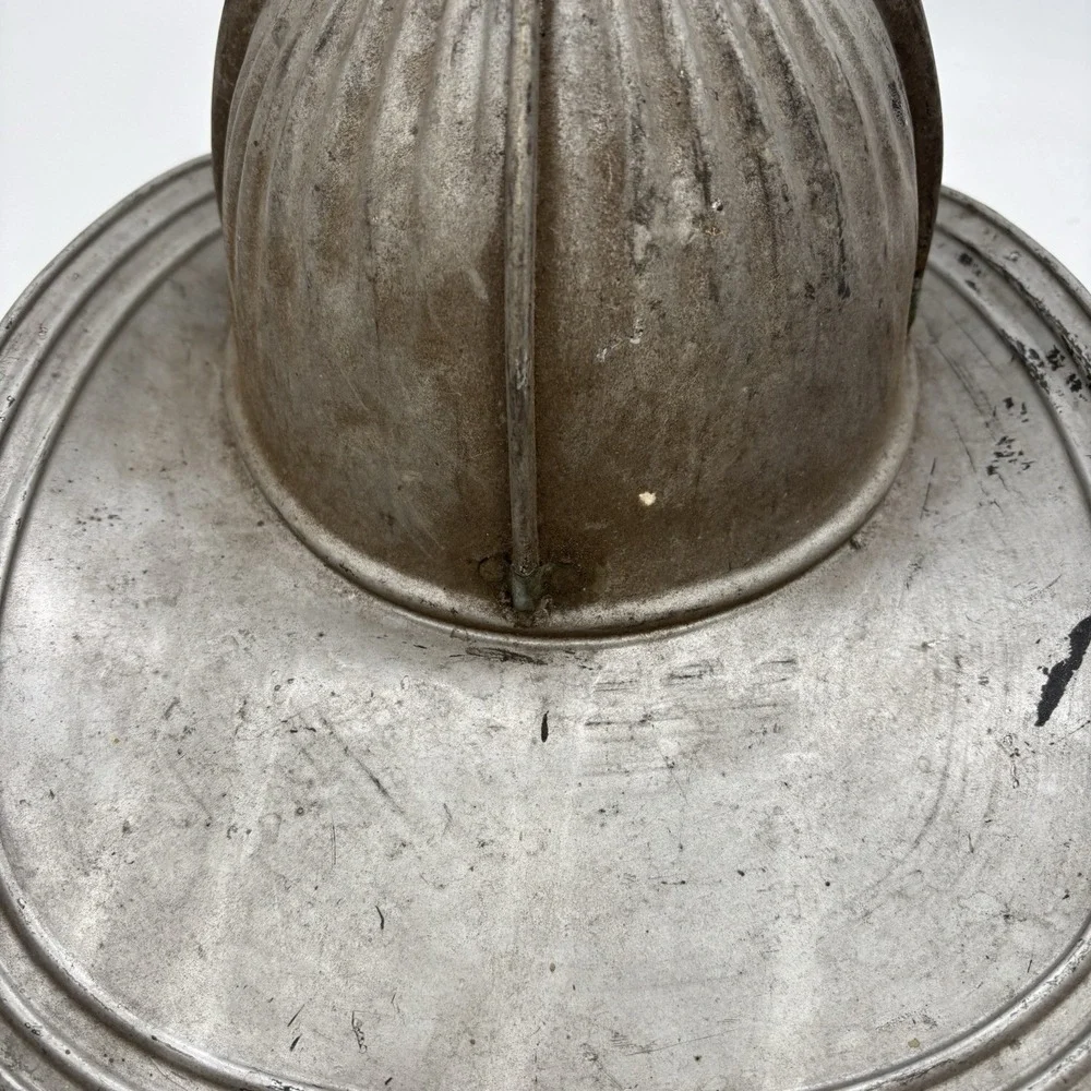 Vintage Firefighter Helmet Cairns & Brother Chief Fire Helmet #1 Metal Silver